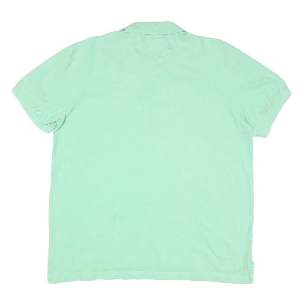 CHAPS Mens Green L Polo Shirt Cotton Blend Short Sleeve Embroidered Logo
