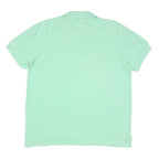 CHAPS Mens Green L Polo Shirt Cotton Blend Short Sleeve Embroidered Logo