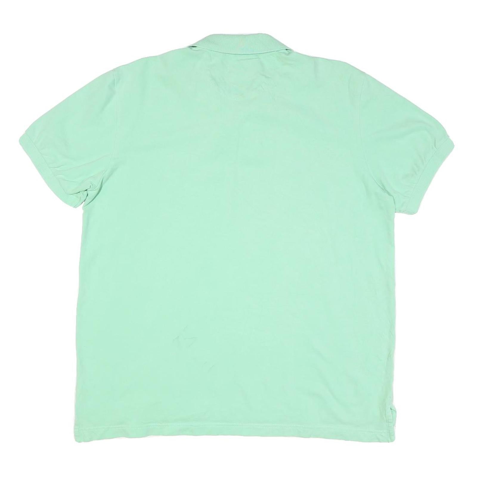 CHAPS Mens Green L Polo Shirt Cotton Blend Short Sleeve Embroidered Logo