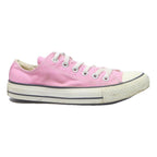 CONVERSE Chuck Taylor All Star Womens Low Top Trainers Pink Canvas UK 4.5 Casual