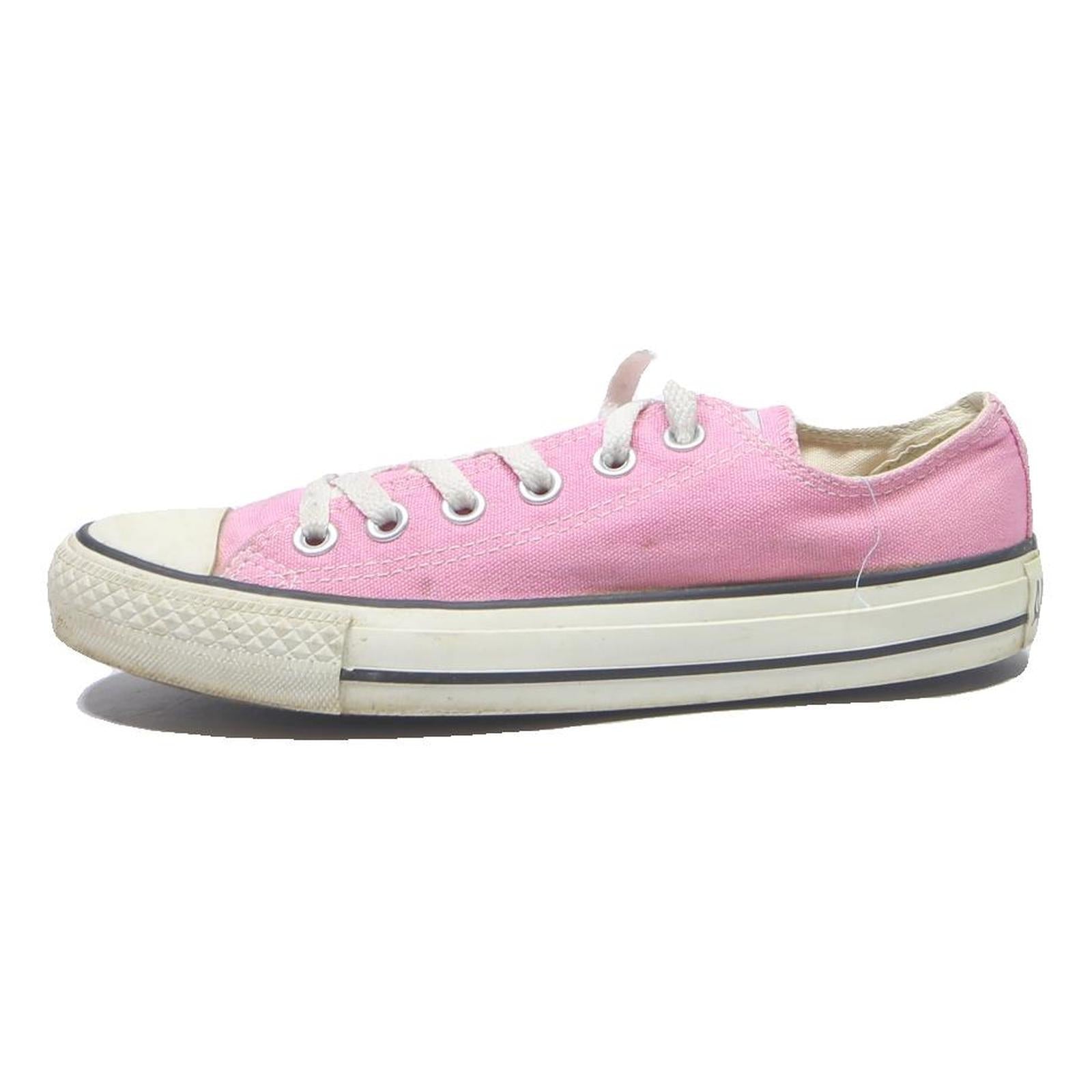 CONVERSE Chuck Taylor All Star Womens Low Top Trainers Pink Canvas UK 4.5 Casual