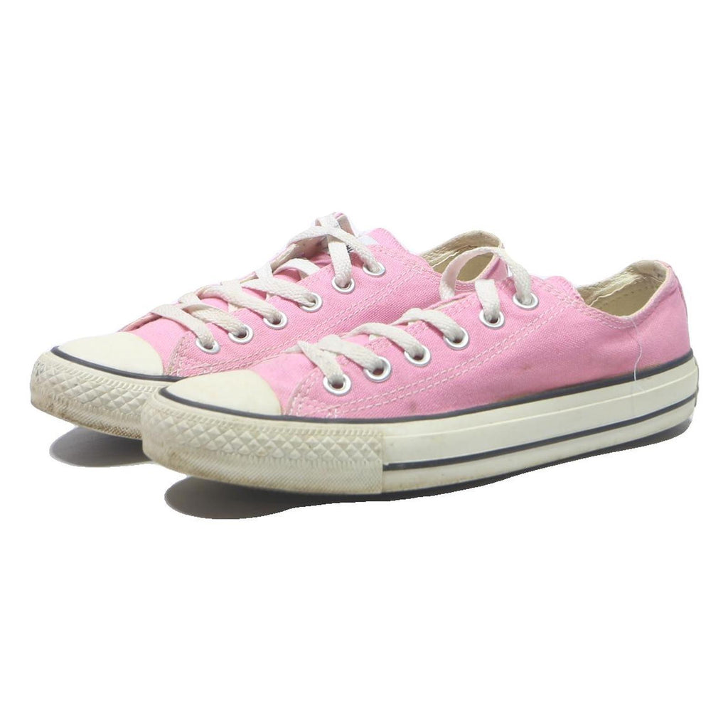 CONVERSE Chuck Taylor All Star Womens Low Top Trainers Pink Canvas UK 4.5 Casual