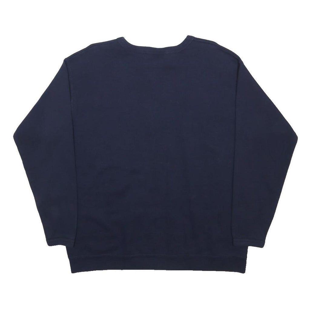 LEE Womens Navy Blue Broncos Crew Neck L Sweatshirt Cotton Blend Casual