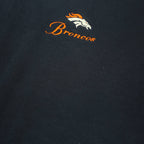 LEE Womens Navy Blue Broncos Crew Neck L Sweatshirt Cotton Blend Casual