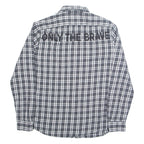 DIESEL Mens Shirt Black Check Long Sleeve L