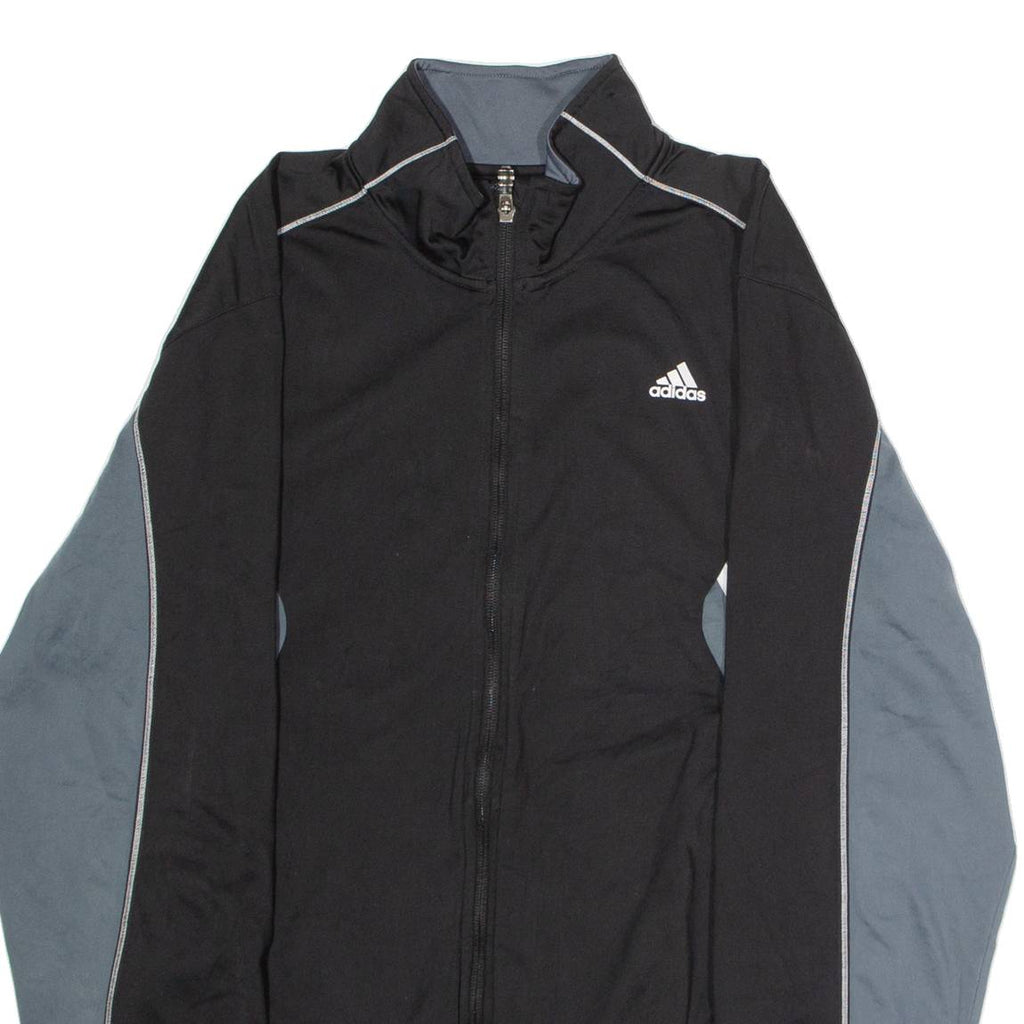 ADIDAS Mens Track Jacket Black Colourblock M