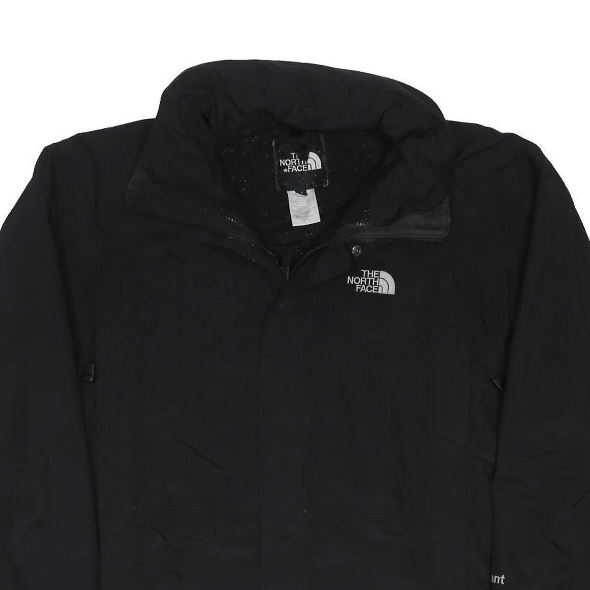 THE NORTH FACE Mens Black Outdoor Jacket M Polyester Blend Woven Plain Zip