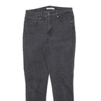 LEVI'S 721 Womens Jeans Black Slim Skinny Denim Medium W29 L30 Stretch
