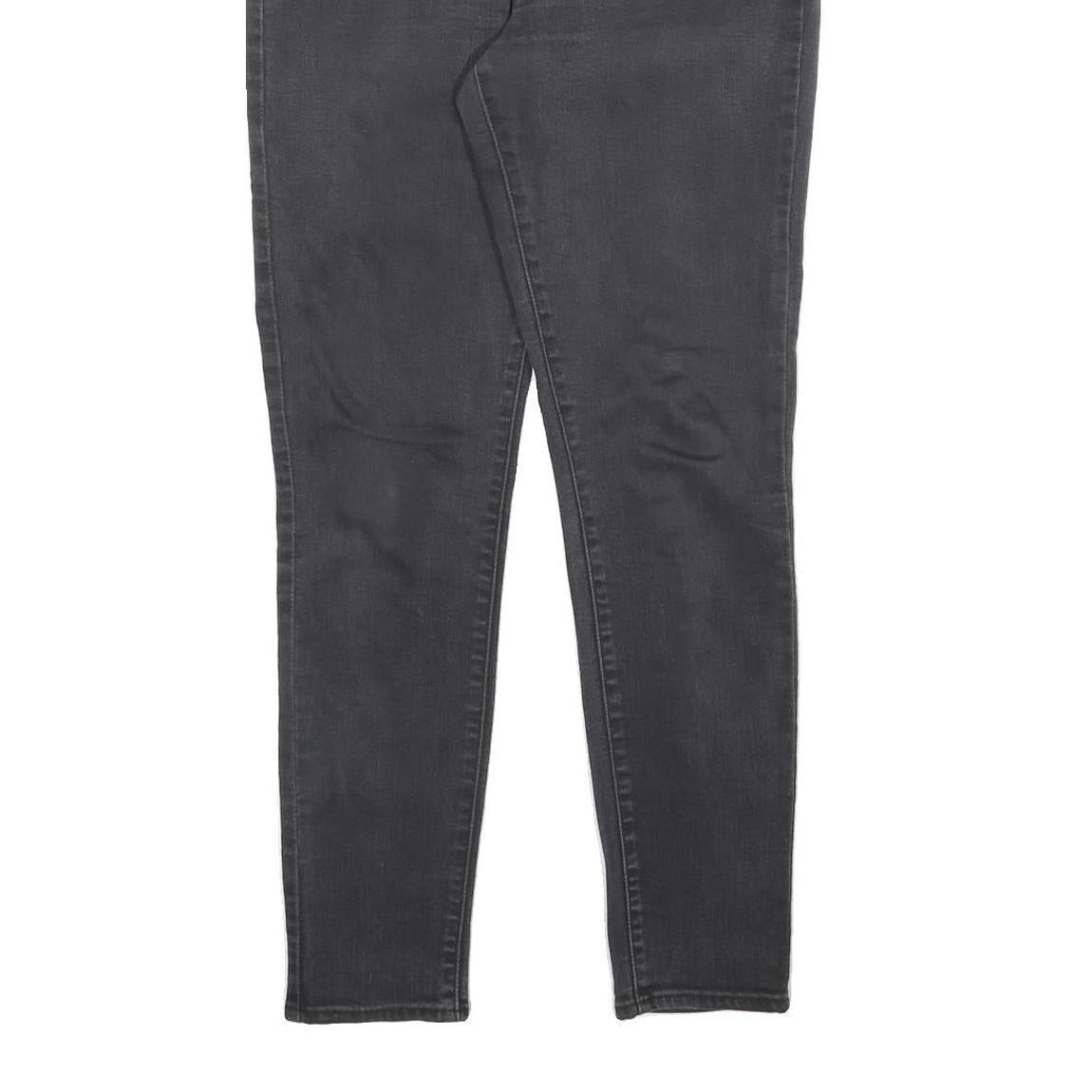 LEVI'S 721 Womens Jeans Black Slim Skinny Denim Medium W29 L30 Stretch