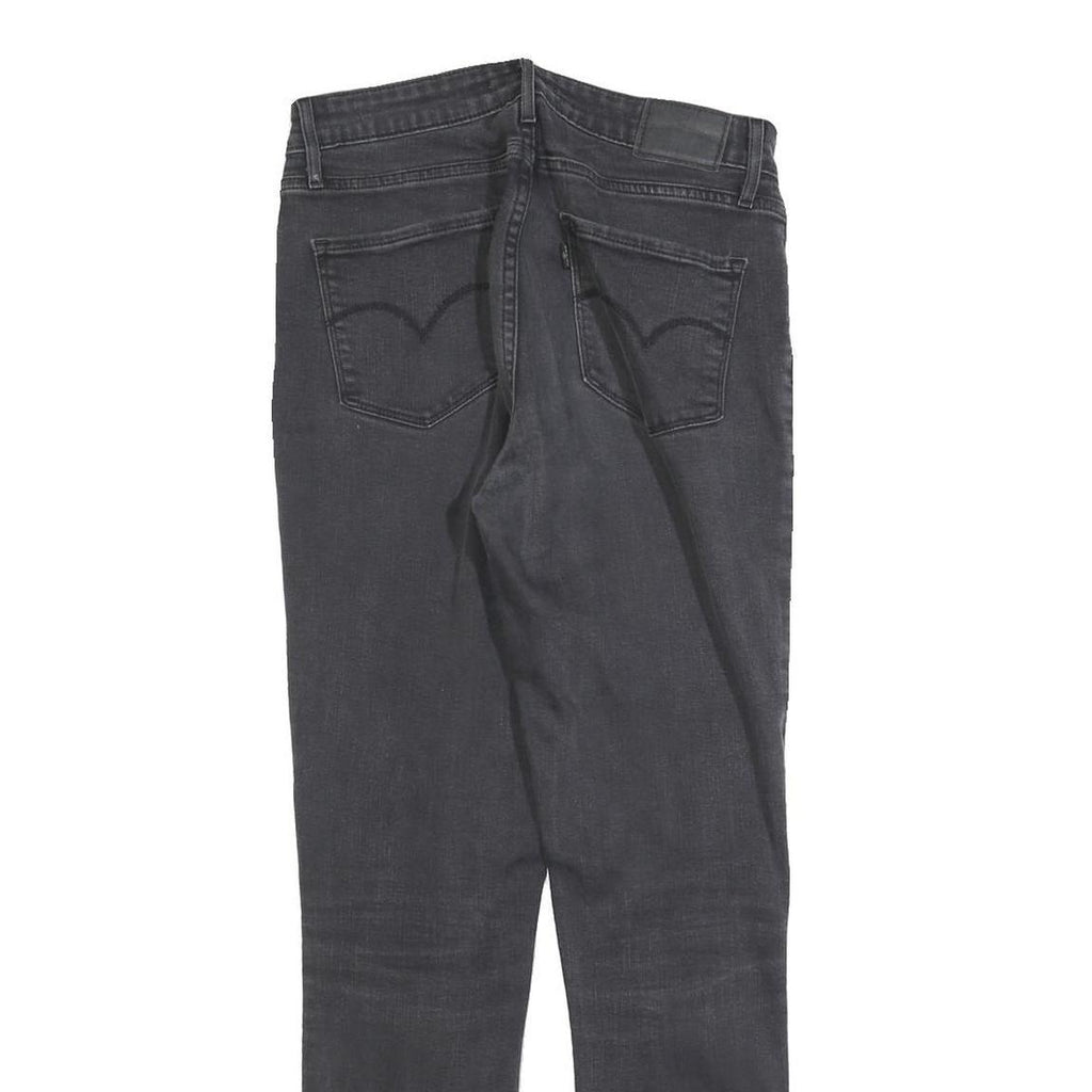 LEVI'S 721 Womens Jeans Black Slim Skinny Denim Medium W29 L30 Stretch