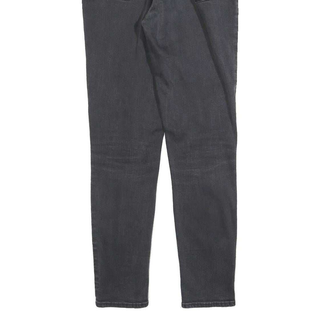 LEVI'S 721 Womens Jeans Black Slim Skinny Denim Medium W29 L30 Stretch