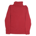 CALVIN KLEIN Mens Red 1/4 Zip Sweatshirt S Cotton Pullover Casual Outerwear