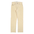 DIESEL Womens Slim Beige Polyester Blend Zip Trousers W30 L32 Casual Classic