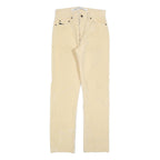 DIESEL Womens Slim Beige Polyester Blend Zip Trousers W30 L32 Casual Classic
