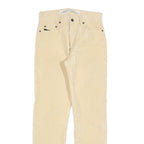 DIESEL Womens Slim Beige Polyester Blend Zip Trousers W30 L32 Casual Classic