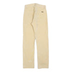 DIESEL Womens Slim Beige Polyester Blend Zip Trousers W30 L32 Casual Classic