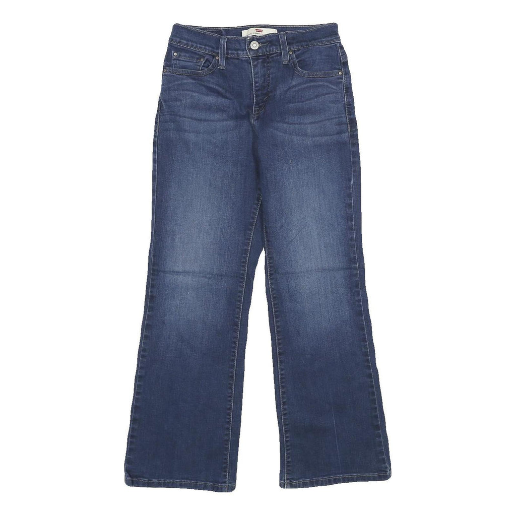 LEVI'S 512 Bootcut Womens Jeans Blue Cotton Blend Slim Denim W24 L27 Stylish