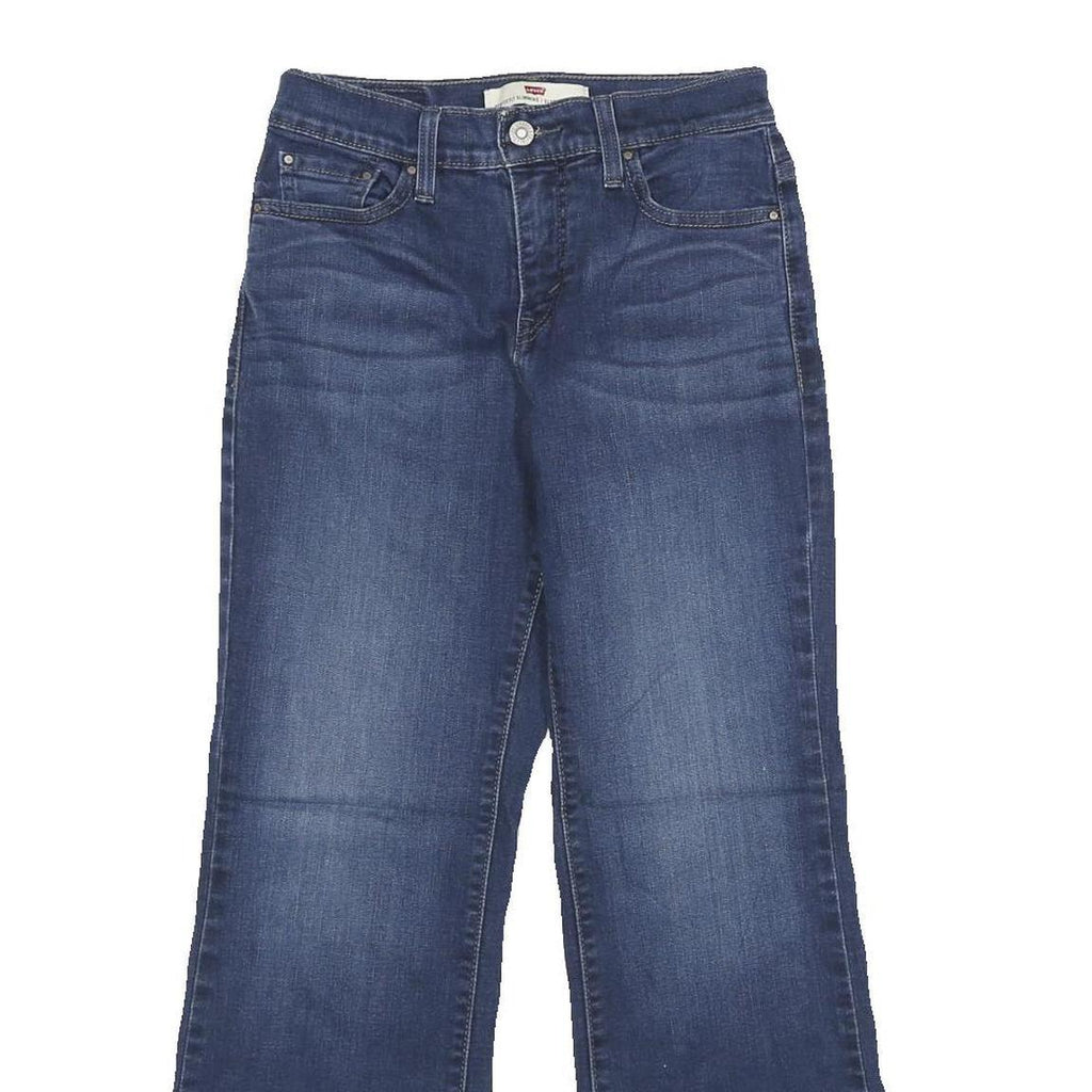 LEVI'S 512 Bootcut Womens Jeans Blue Cotton Blend Slim Denim W24 L27 Stylish