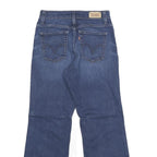 LEVI'S 512 Bootcut Womens Jeans Blue Cotton Blend Slim Denim W24 L27 Stylish