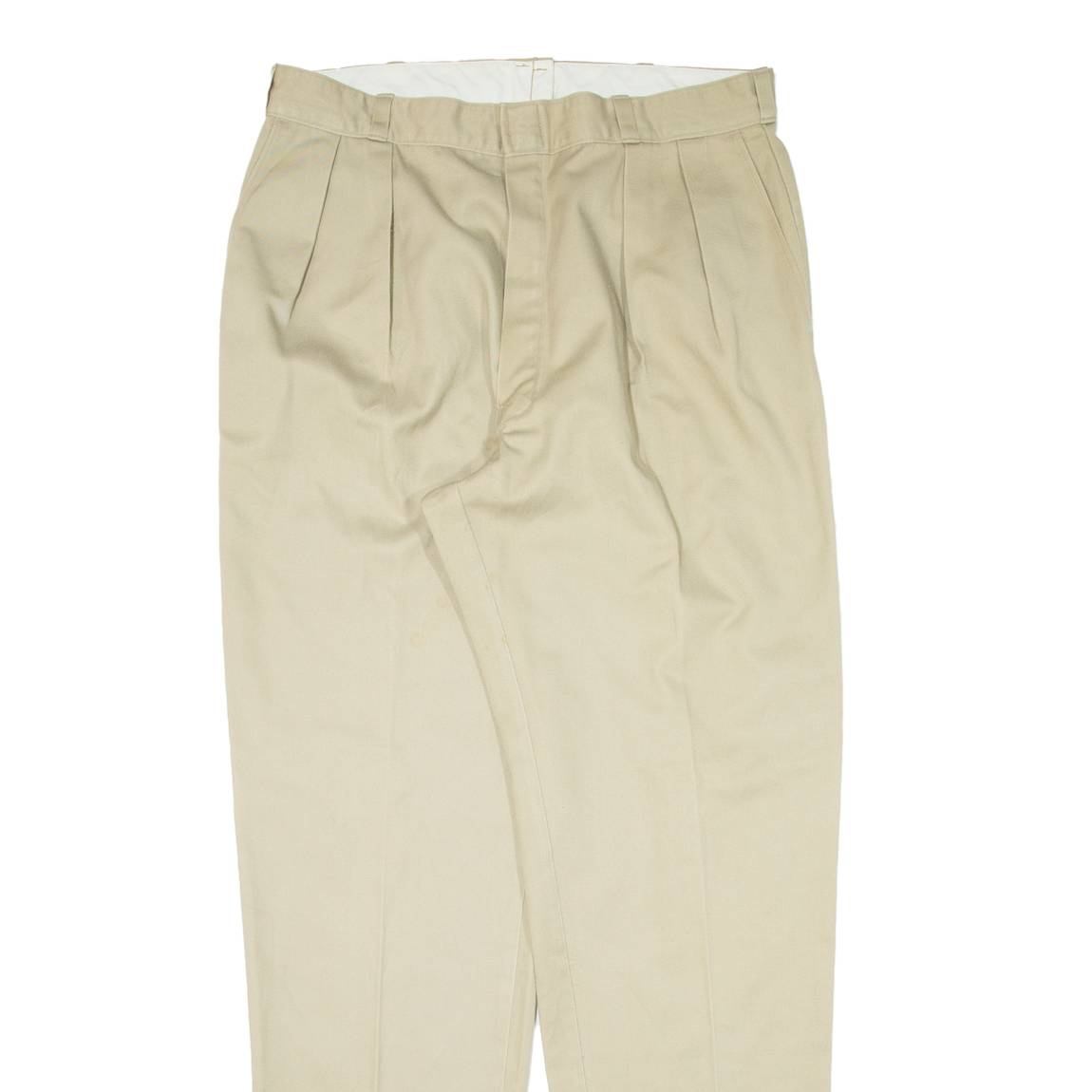DICKIES Workwear Mens Trousers Beige Regular Tapered W34 L33