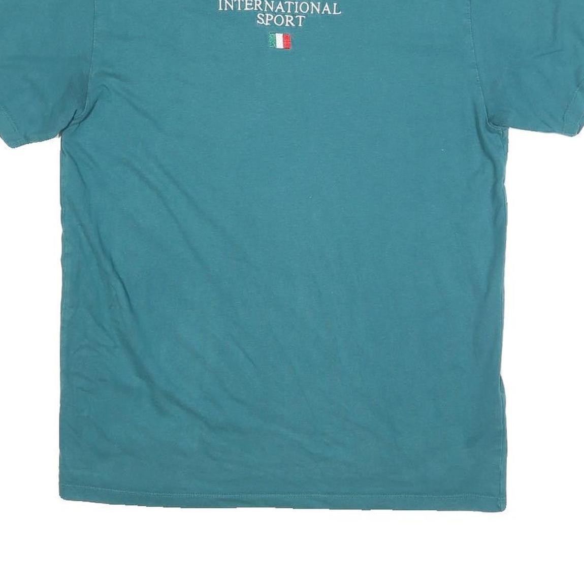 FILA Mens Blue Graphic T-Shirt S Short Sleeve Crew Neck Casual Sport