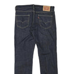 LEVI'S 511 Mens Slim Dark Blue Denim W34 L32 Zip Cotton Blend Jeans