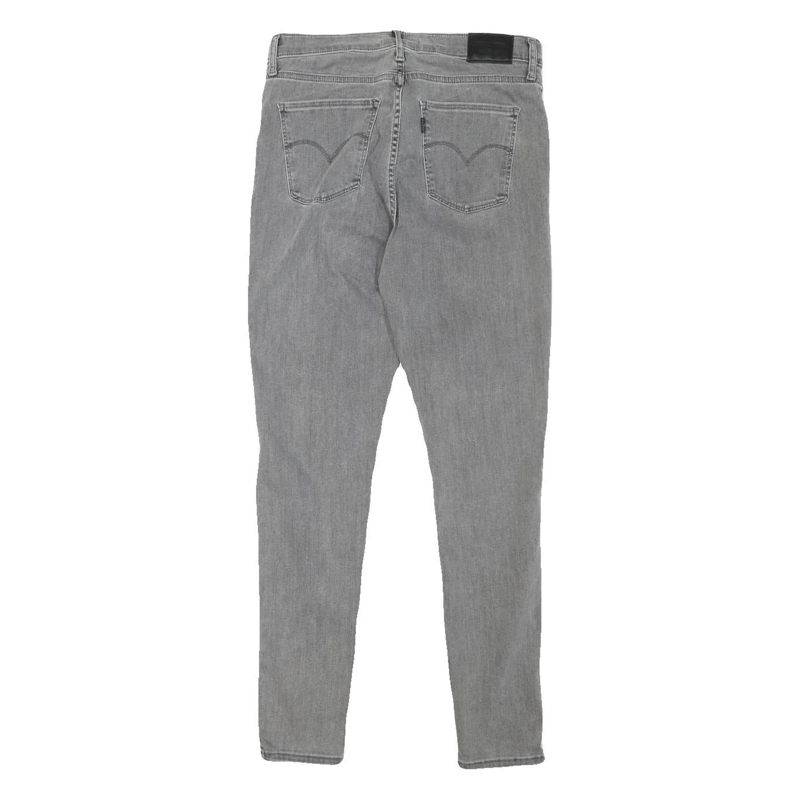 LEVI'S Womens Jeans Grey Slim Skinny Denim Medium W29 L29 720 Cotton Blend Zip