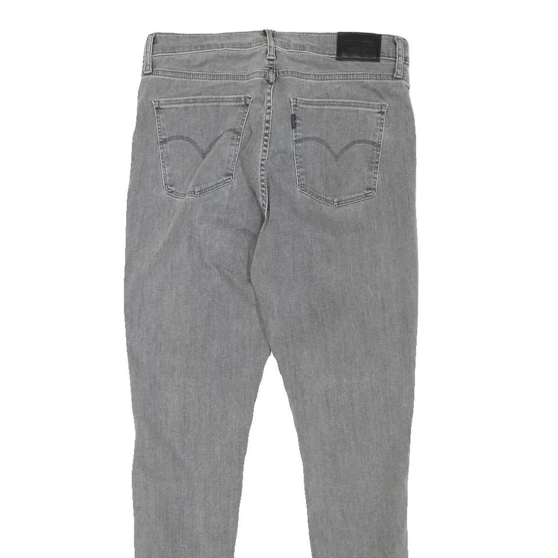LEVI'S Womens Jeans Grey Slim Skinny Denim Medium W29 L29 720 Cotton Blend Zip