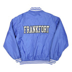 HOLLOWAY Mens Blue Baseball Button Jacket M Polyester Blend Varsity Sports