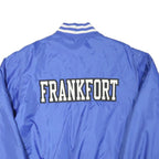 HOLLOWAY Mens Blue Baseball Button Jacket M Polyester Blend Varsity Sports