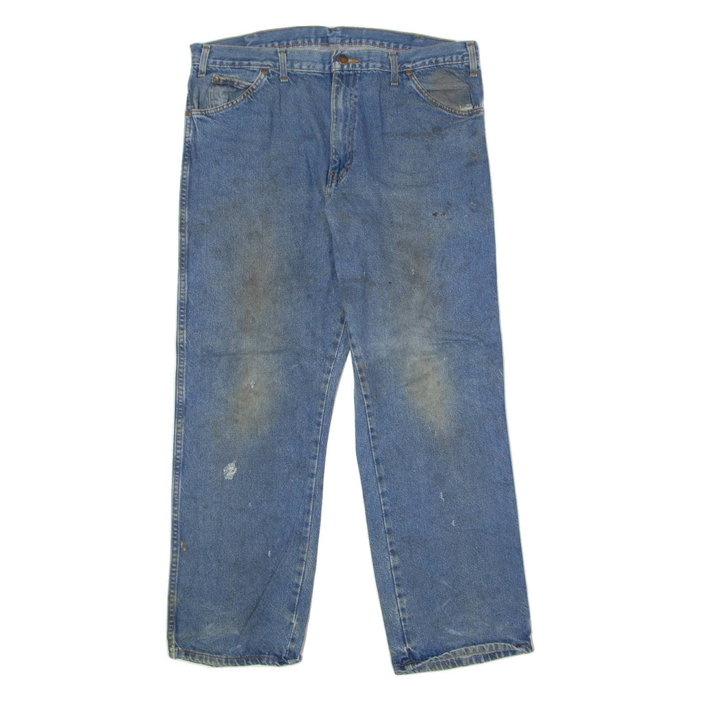 DICKIES Mens Jeans Blue Regular Straight W38 L30