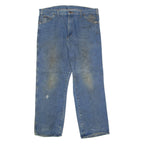 DICKIES Mens Jeans Blue Regular Straight W38 L30
