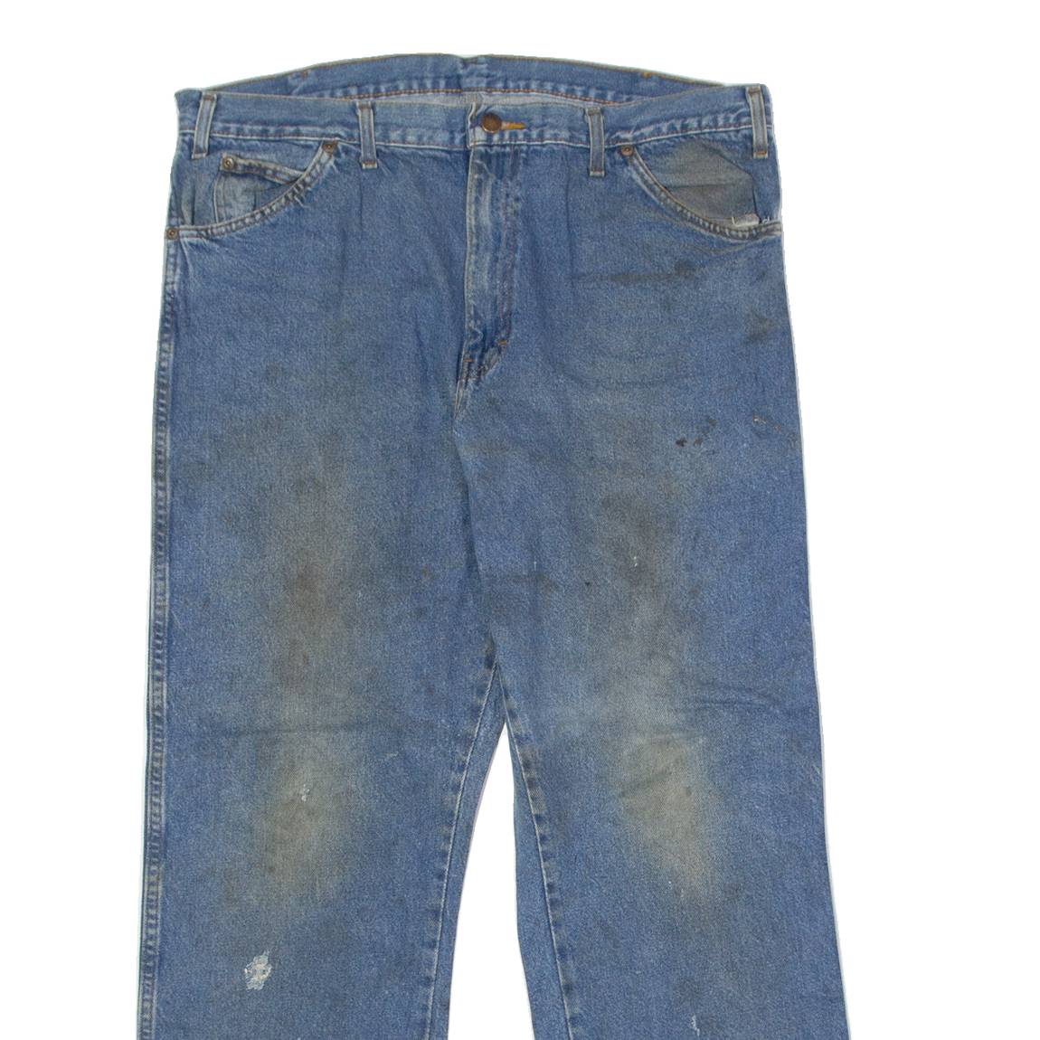 DICKIES Mens Jeans Blue Regular Straight W38 L30