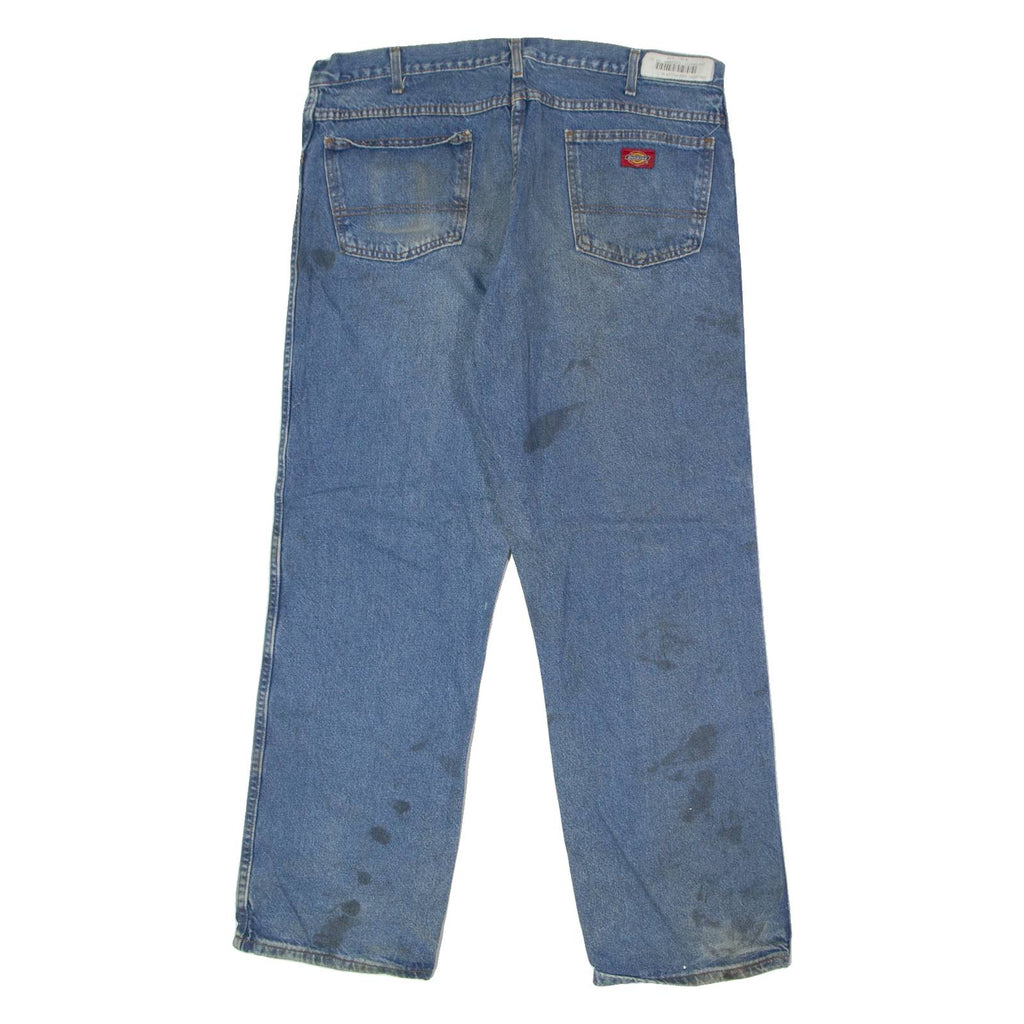 DICKIES Mens Jeans Blue Regular Straight W38 L30