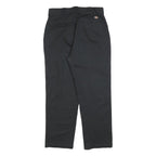 DICKIES Mens Cotton Blend Black Regular Straight Trousers W29 L27 Workwear
