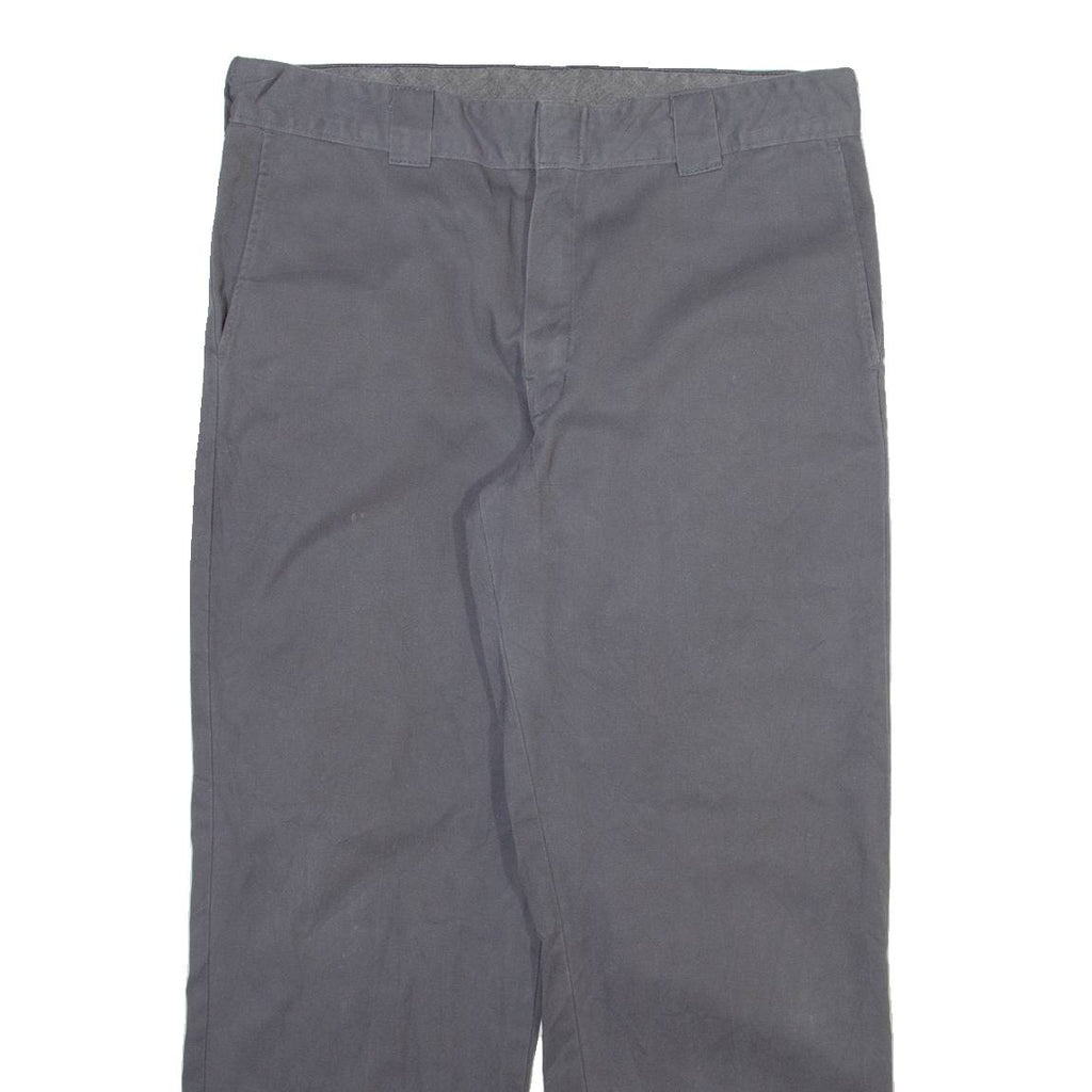 DICKIES Mens Trousers Grey Regular Straight W36 L29