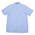 SAVILE ROW Mens Plain Shirt Blue M