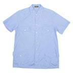 SAVILE ROW Mens Plain Shirt Blue M