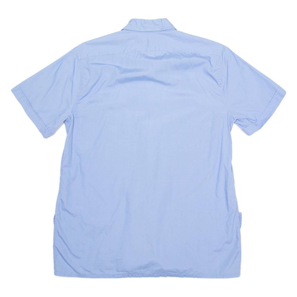 SAVILE ROW Mens Plain Shirt Blue M