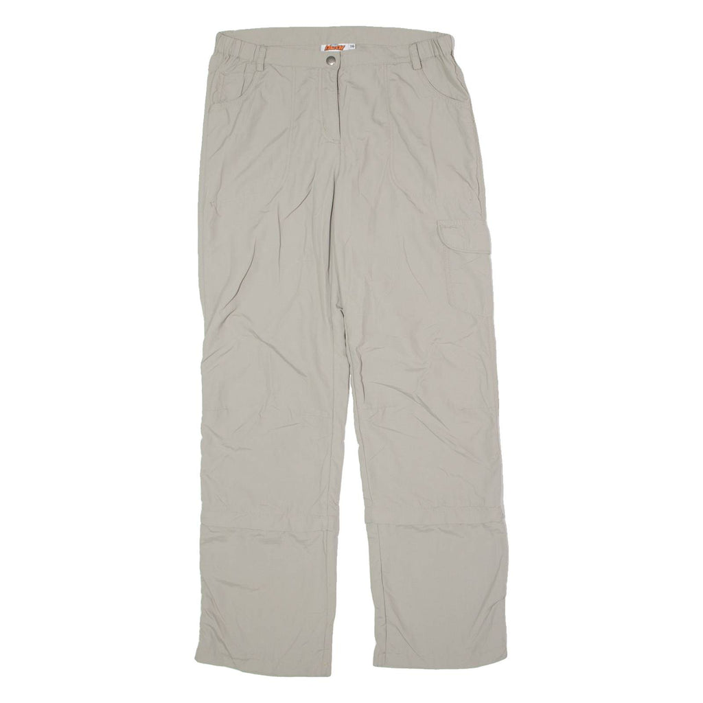 BIG BEAR Outdoor 2 in 1 Womens Trousers Grey Regular Straight 90s W30 L29