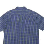 NAUTICA Mens Blue & Green Check Shirt XL Button Down Casual Summer
