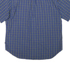 NAUTICA Mens Blue & Green Check Shirt XL Button Down Casual Summer