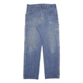 DICKIES Mens Regular Fit Blue Denim Jeans W34 L31 Workwear Straight Leg Zip