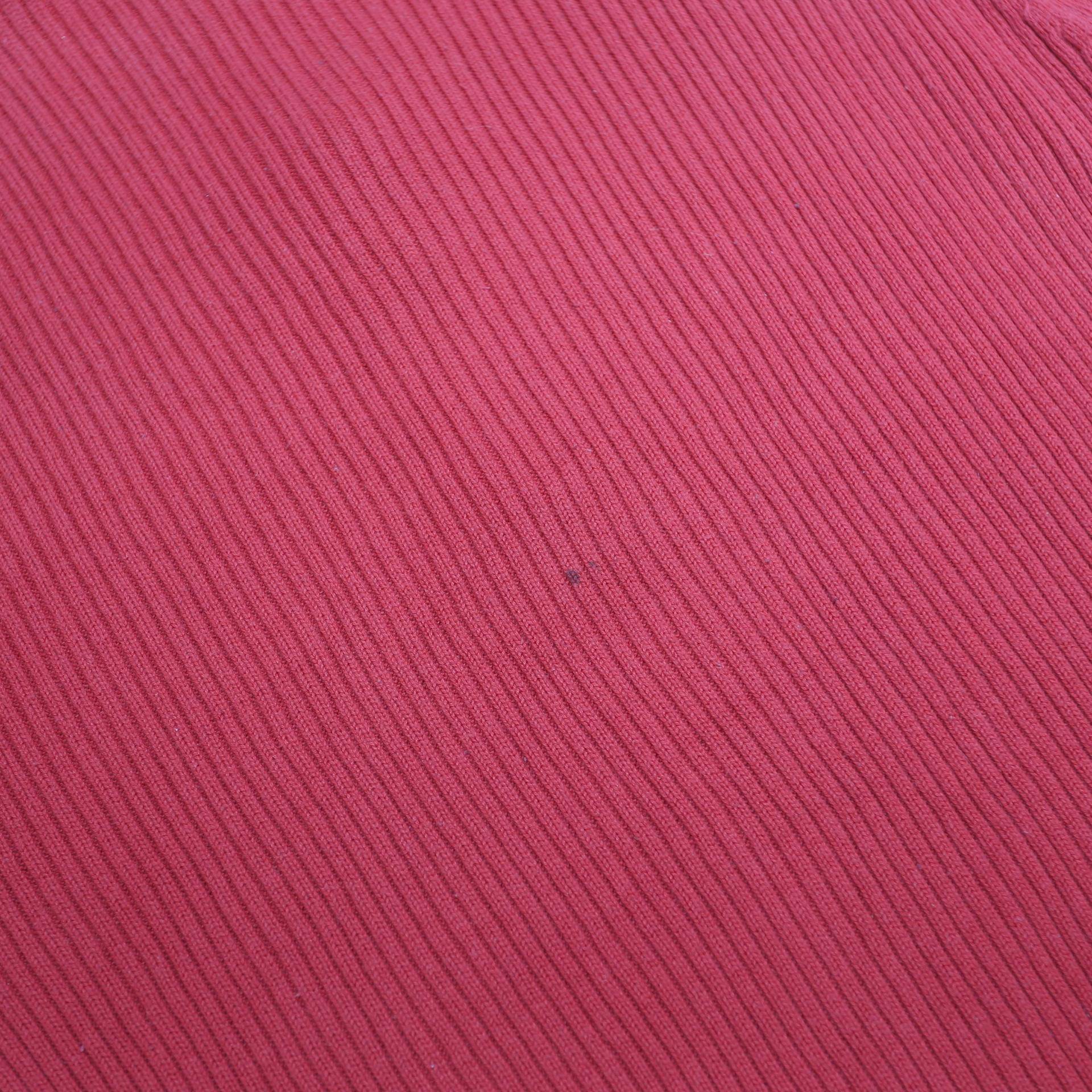 TOMMY HILFIGER Mens Red Cotton Plain Pullover Jumper Crew Neck XL Zip Fashion