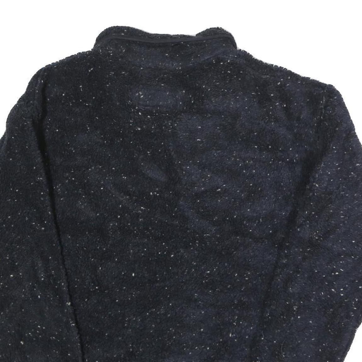 ANDY JOHNS Womens Navy Blue Flecked Button Wool Blend Jacket M Coat Classic