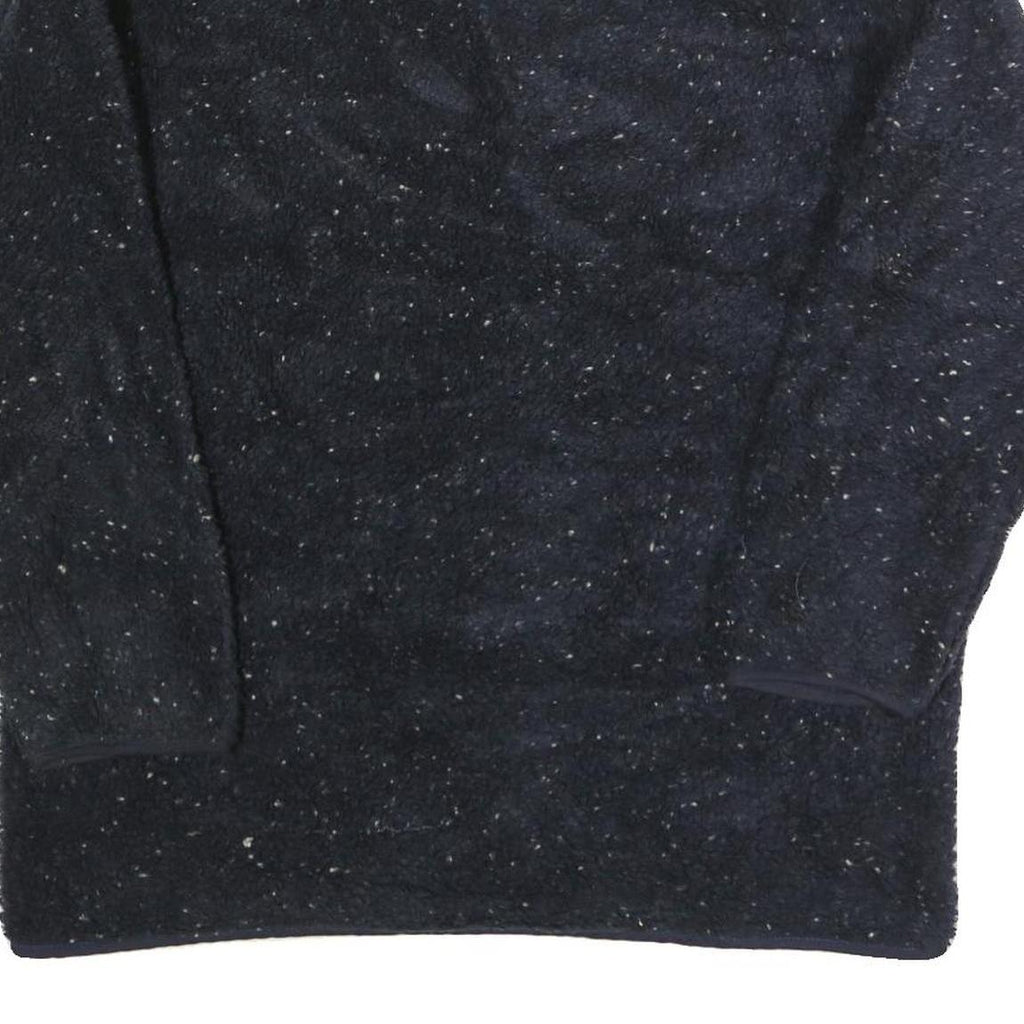 ANDY JOHNS Womens Navy Blue Flecked Button Wool Blend Jacket M Coat Classic