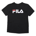 FILA Womens Black Short Sleeve Crew Neck Logo Print T-Shirt S