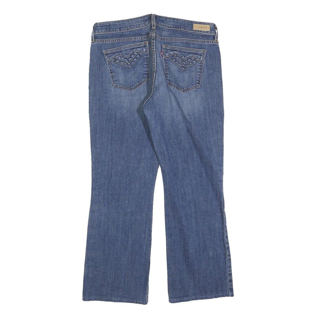 LEVI'S Womens 545 Regular Fit Bootcut Denim Jeans Blue Cotton Blend W32 L27