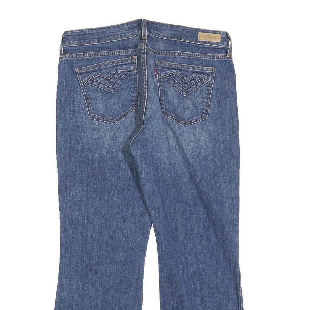 LEVI'S Womens 545 Regular Fit Bootcut Denim Jeans Blue Cotton Blend W32 L27