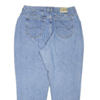 LEE Womens Regular Fit Denim Blue Jeans W34 L28 Classic Zip Closure